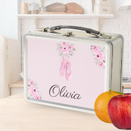 Elegante nombre personalizado de Ballerina Floral 