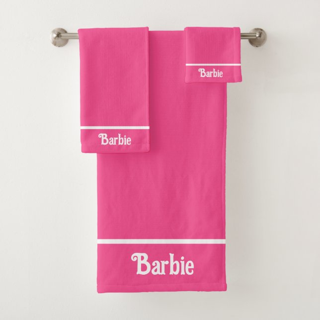 Elegante nombre simple texto en rosa neón (In situ)