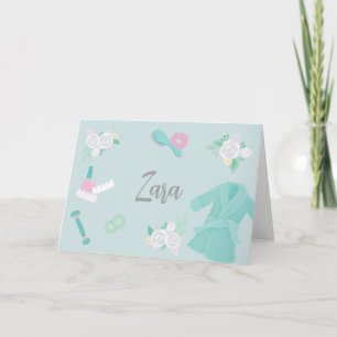 Elegante nota personalizado temática de Spa faux-s