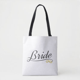 Elegante Novia Boda Caligrafía | Bolsa de mano