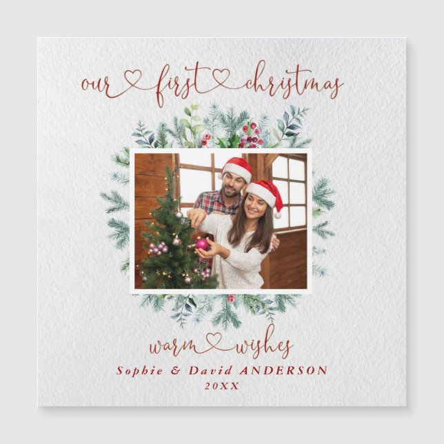 Elegante nuestro primer Boda de fotografía de la c (Anverso)