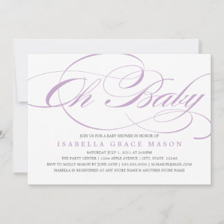 Elegante Oh Bebé | Invitación de Baby Shower