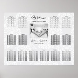 Elegante organigrama tradicional de Boda fotográfi