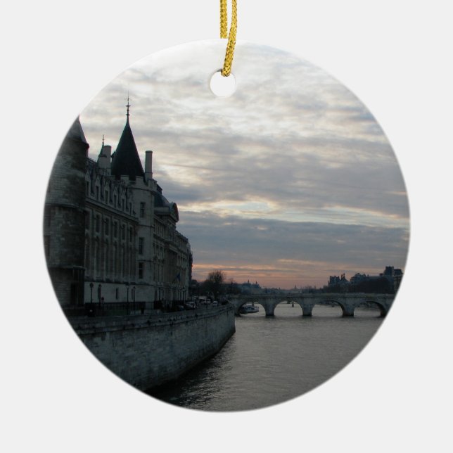 Elegante ornamento con hermosa puesta de sol en Pa (Frente)