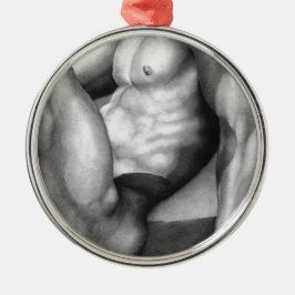 Elegante Ornamento De Navidad Para Él Desnudo-Homb