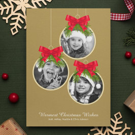 Elegante Ornamento de Navidad Tres Foto