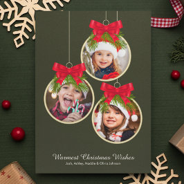 Elegante Ornamento de Navidad Tres Foto