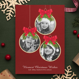 Elegante Ornamento de Navidad Tres Foto