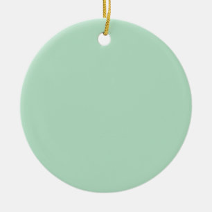Elegante ornamento redondo verde de menta