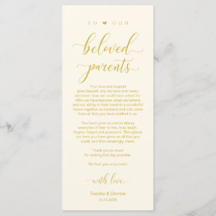 Elegante Oro Amarillo, Lugar Ajuste Tarjeta de agr