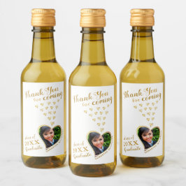 Elegante Oro Blanco Gracias Por La Graduación 2025