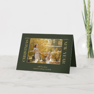 Elegante Oro Feliz Navidad Typografía Fotografía