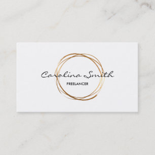 Elegante, oro, tarjeta de visita bilateral