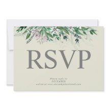 Elegante país floral borde rsv[ invitación
