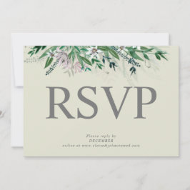 Elegante país floral borde rsv[ invitación