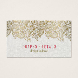 Elegante paisaje dorado Lace fondo beige
