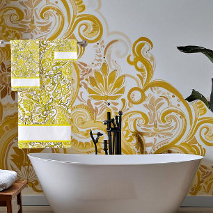 Elegante paisley amarillo