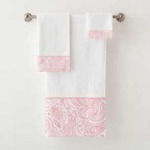 Elegante Paisley Floral Rosa Vintage