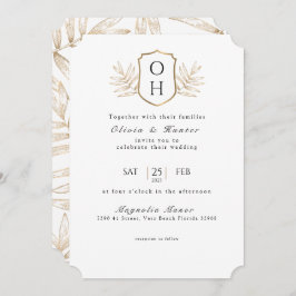 Elegante Palm Tropical Sale Invitación a la Boda