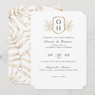 Elegante Palm Tropical Sale Invitación a la Boda
