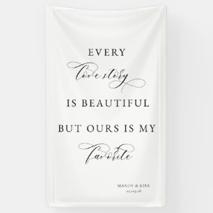 Elegante pancarta de fondo de boda con letra scrip
