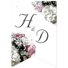 Elegante pancarta floral para fiesta de regalos pa