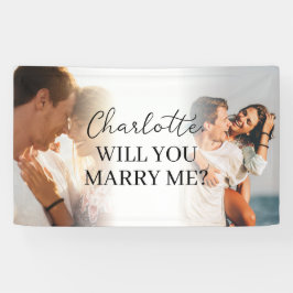 Elegante pancarta personalizada de propuesta de ma