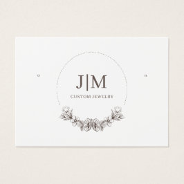 Elegante pantalla moderna de rodaje de joyas monog