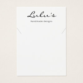 Elegante pantalla simple de collar blanco