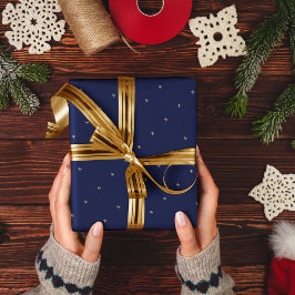 Elegante Papel de ajuste de regalo de Monograma Az