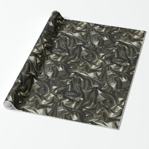 Elegante papel de envoltura de satén negro