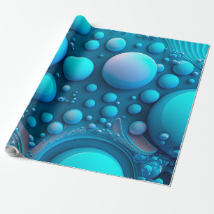 Elegante papel de envolver burbujas de agua