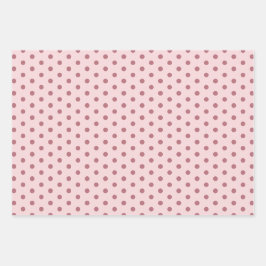 Elegante papel de envolver de puntos de polka suav