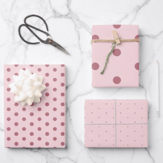 Elegante papel de envolver de puntos de polka suav