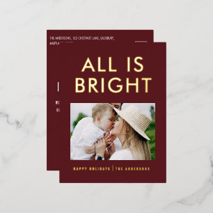 elegante papel de estaño 1 foto tarjeta postal mod