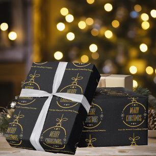 Elegante Papel de Regalo de Navidad de Empresa Per