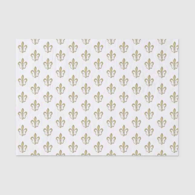 Elegante papel de tejidos con patrón oro (Anverso)