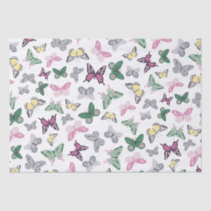 Elegante Papel de tono del patrón de mariposa