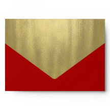 Elegante papel rojo con hoja de oro