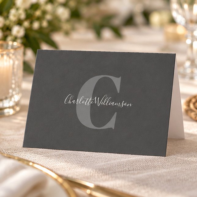 Elegante Papelería con Monograma de Letra Script e (Subido por el creador)