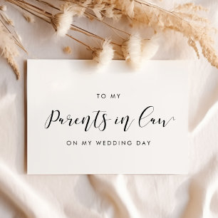 Elegante para mis padres en la tarjeta del día de 