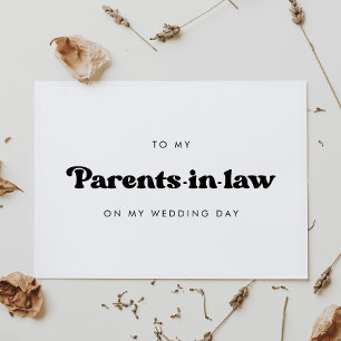 Elegante para mis suegros en el día de mi boda