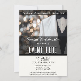 Elegante para todos los fines | Invitación a Tuxed
