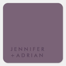 Elegante Pastel Pegatina minimalista moderno cuadr