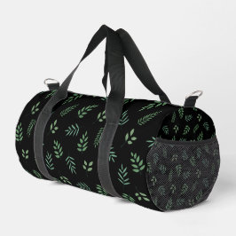 Elegante patrón de hoja verde de viaje Bolsa de Du