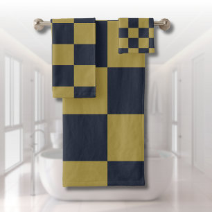 Elegante patrón de oro y azul marino