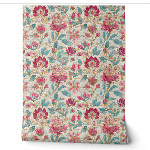 Elegante patrón de pared botánico vintage