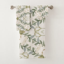 Elegante patrón floral neutral