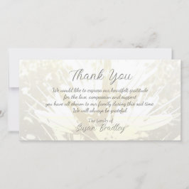 Elegante Patrón Floral Simpatía Gracias tarjeta P