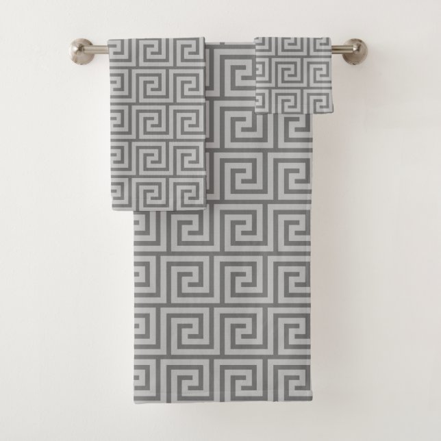 Elegante Patrón Gris Griego (In situ)